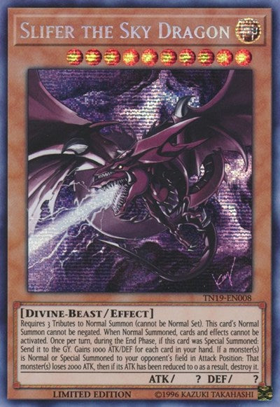 Slifer the Sky Dragon [TN19-EN008] Prismatic Secret Rare | North Game Den