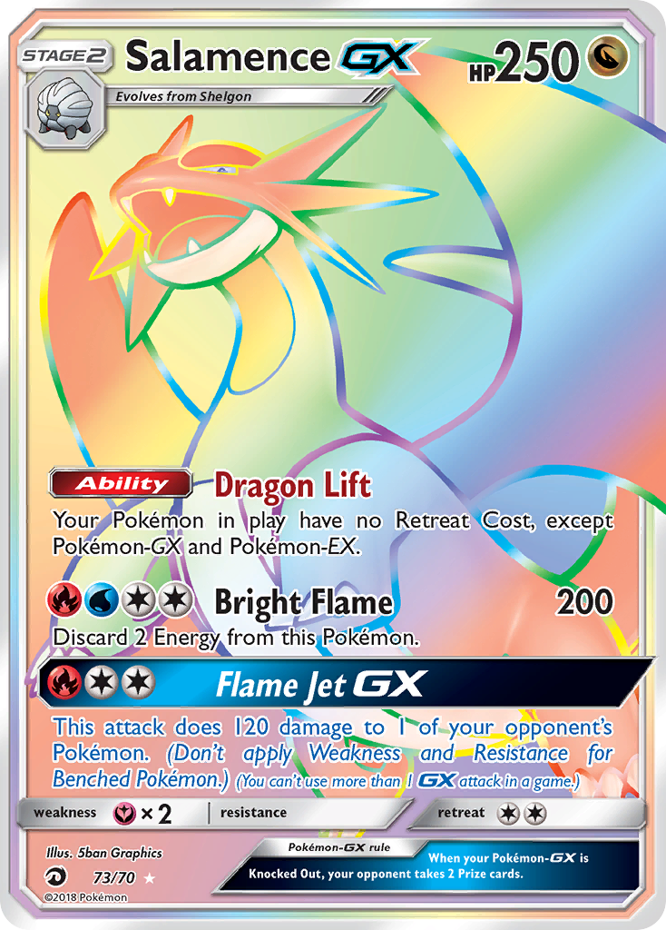 Salamence GX (73/70) [Sun & Moon: Dragon Majesty] | North Game Den