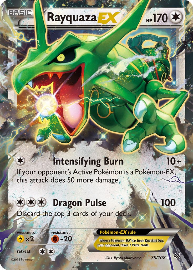 Rayquaza EX (75/108) [XY: Roaring Skies] | North Game Den