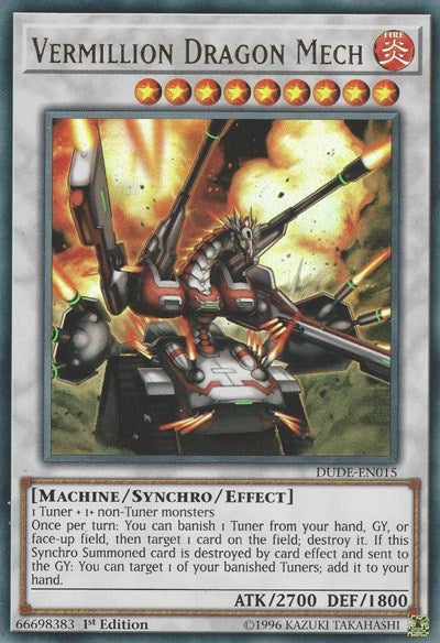 Vermillion Dragon Mech [DUDE-EN015] Ultra Rare | North Game Den