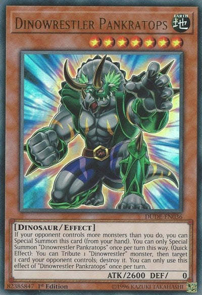 Dinowrestler Pankratops [DUDE-EN036] Ultra Rare | North Game Den