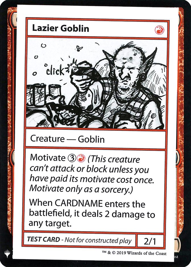 Lazier Goblin [Mystery Booster Playtest Cards] | North Game Den