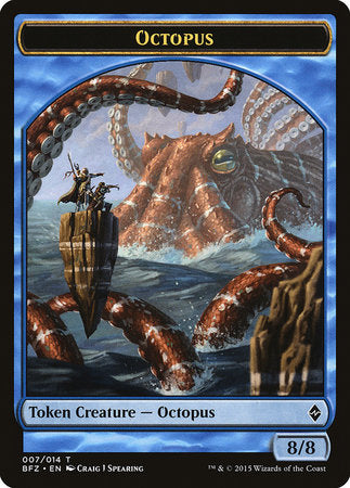 Octopus Token [Battle for Zendikar Tokens] | North Game Den
