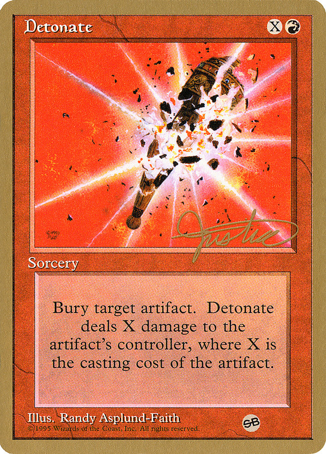 Detonate (Mark Justice) (SB) [Pro Tour Collector Set] | North Game Den