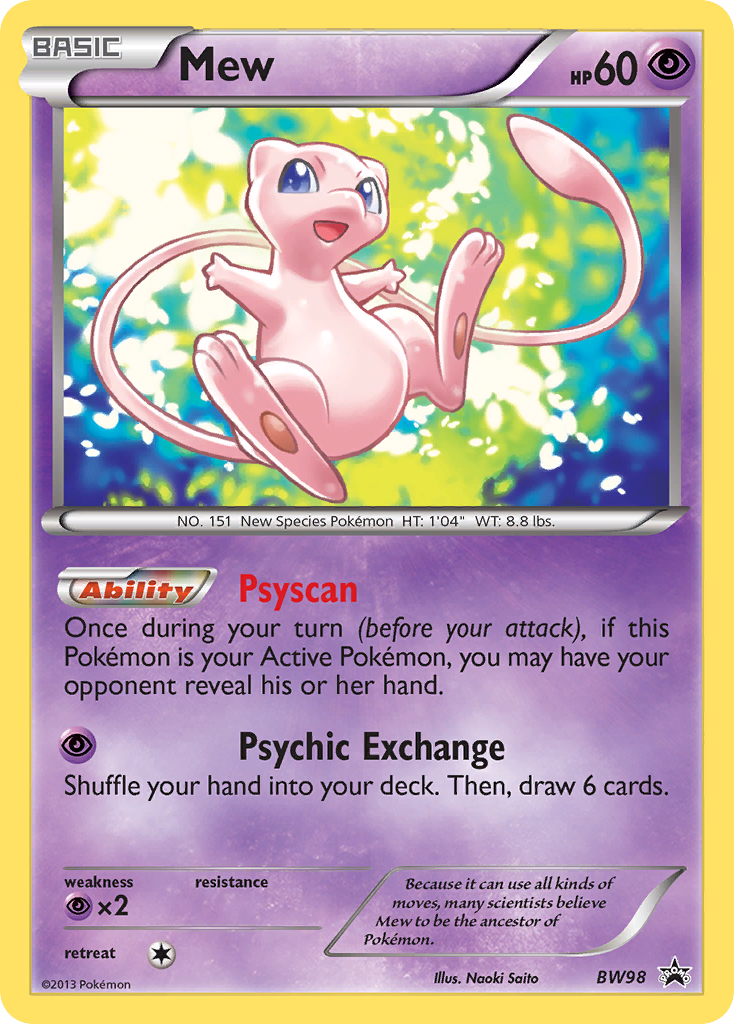 Mew (BW98) [Black & White: Black Star Promos] | North Game Den