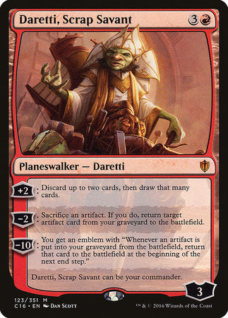 Daretti, Scrap Savant [Commander 2016] | North Game Den