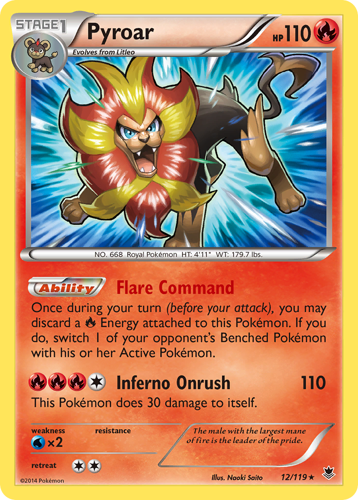 Pyroar (12/119) [XY: Phantom Forces] | North Game Den