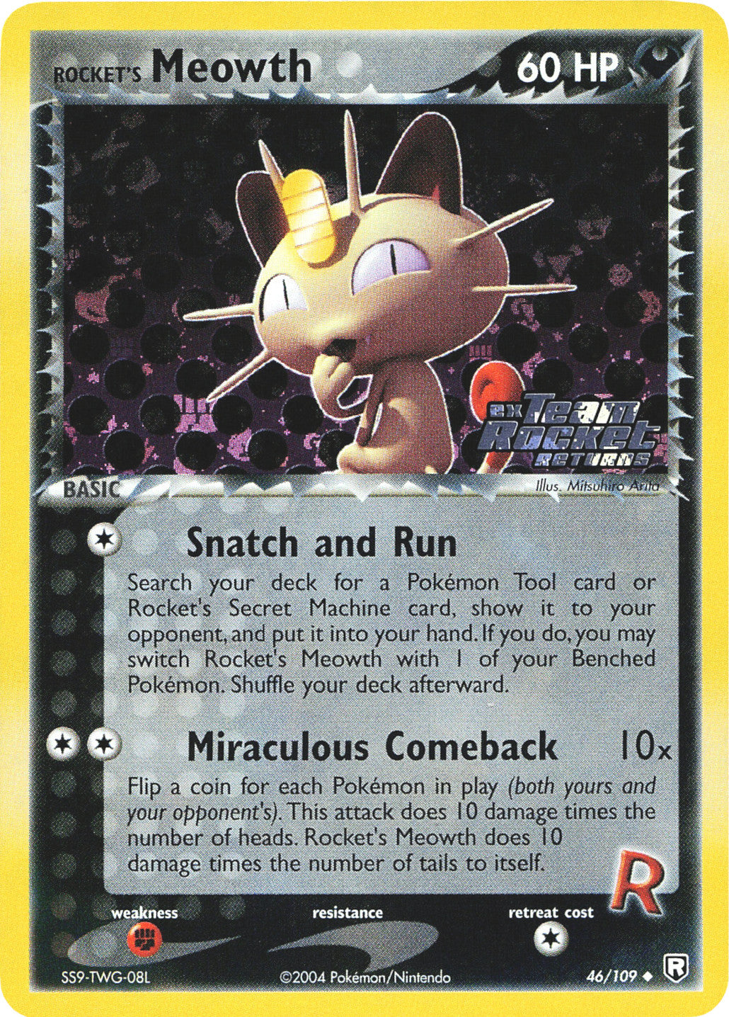 Rocket's Meowth (46/109) (Stamped) [EX: Team Rocket Returns] | North Game Den