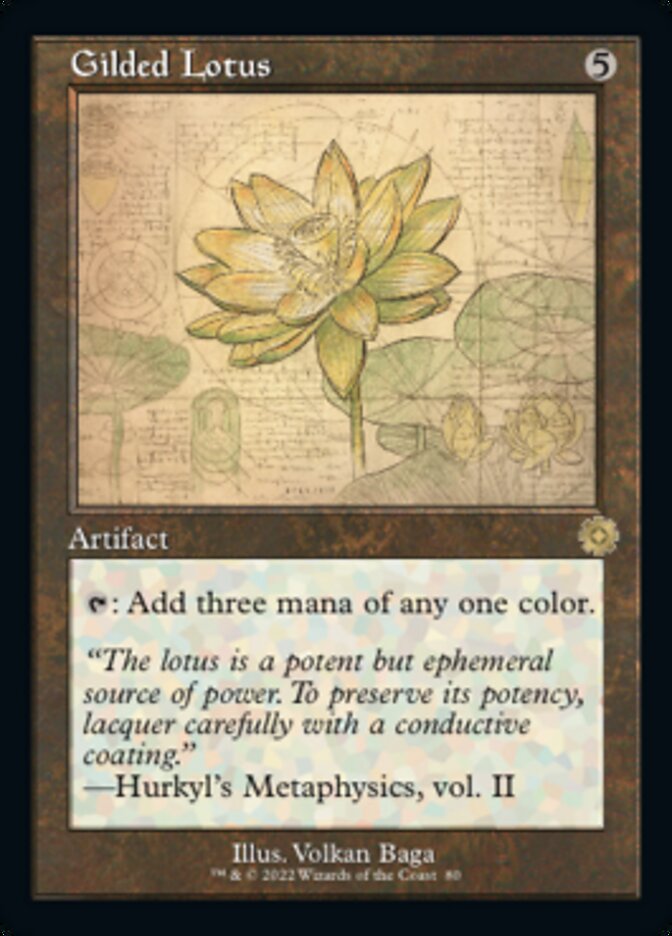 Gilded Lotus (Retro Schematic) [The Brothers' War Retro Artifacts] | North Game Den