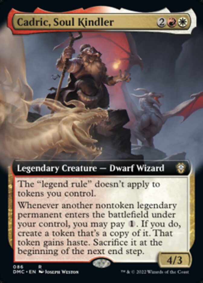 Cadric, Soul Kindler (Extended Art) [Dominaria United Commander] | North Game Den