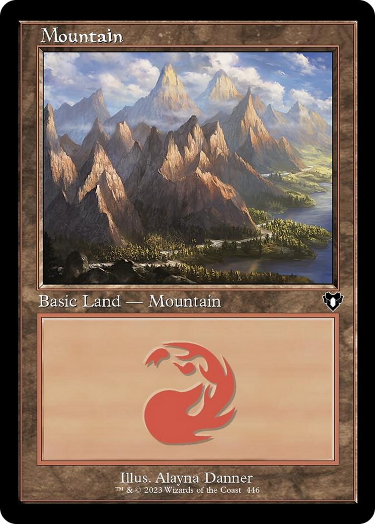 Mountain (446) (Retro) [Commander Masters] | North Game Den