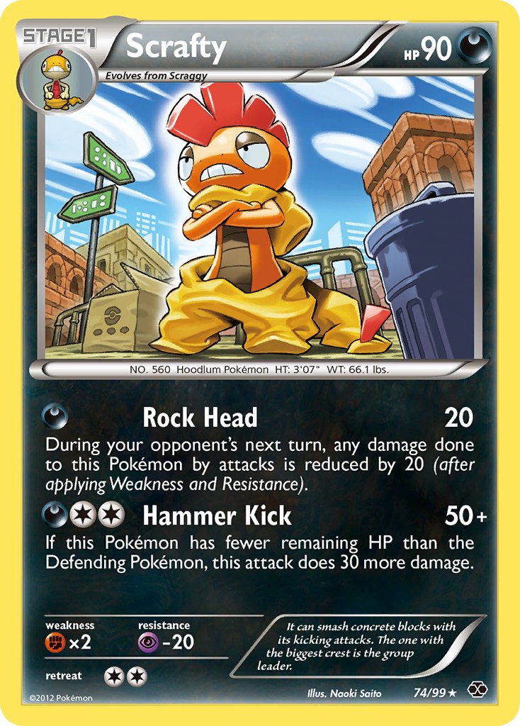 Scrafty (74/99) (Theme Deck Exclusive) [Black & White: Next Destinies] | North Game Den