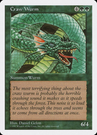 Craw Wurm [Fifth Edition] | North Game Den