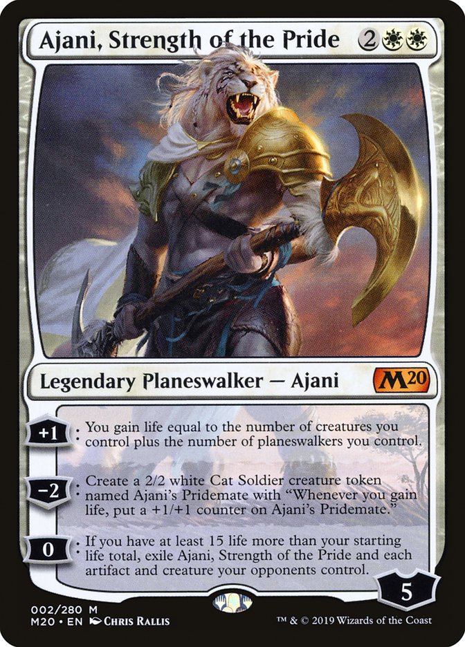 Ajani, Strength of the Pride [Core Set 2020] | North Game Den