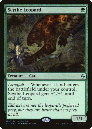 Scythe Leopard [Battle for Zendikar Promos] | North Game Den