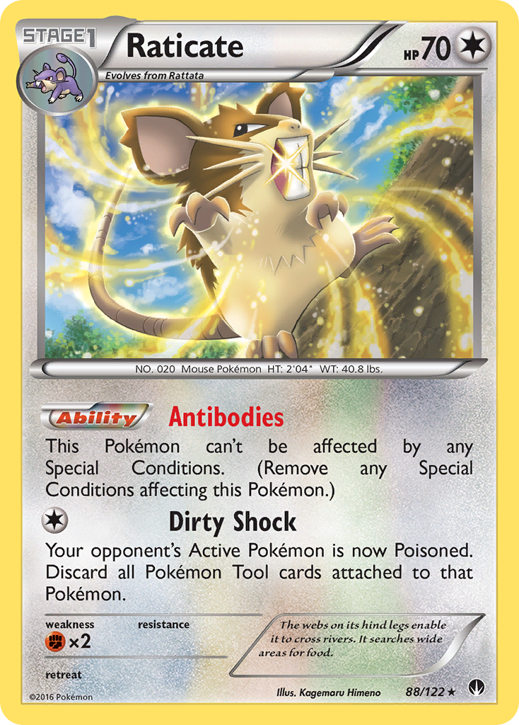 Raticate (88/122) [XY: BREAKpoint] | North Game Den