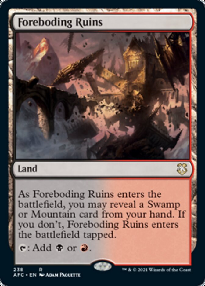 Foreboding Ruins [Dungeons & Dragons: Adventures in the Forgotten Realms Commander] | North Game Den