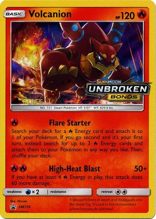 Volcanion (SM179) (Staff Prerelease Promo) [Sun & Moon: Black Star Promos] | North Game Den