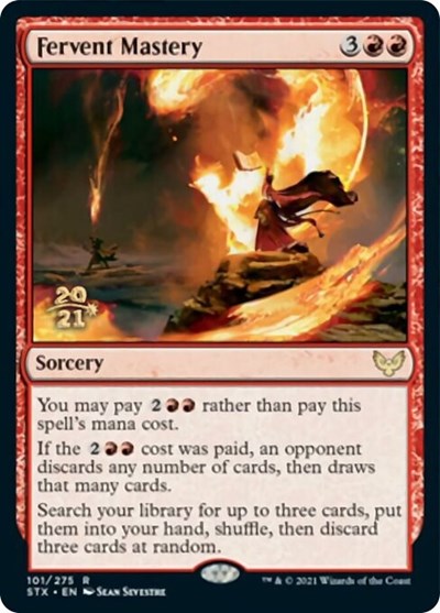 Fervent Mastery [Strixhaven: School of Mages Prerelease Promos] | North Game Den