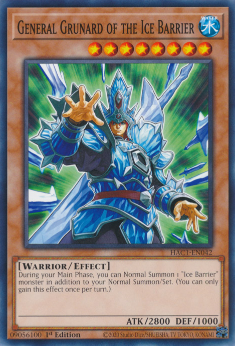 General Grunard of the Ice Barrier [HAC1-EN042] Common | North Game Den