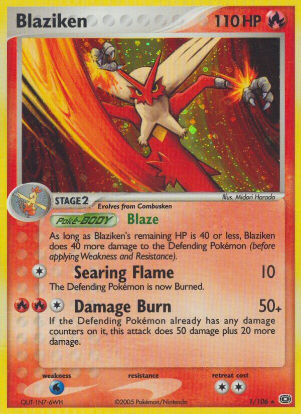 Blaziken (1/106) (Theme Deck Exclusive) [EX: Emerald] | North Game Den