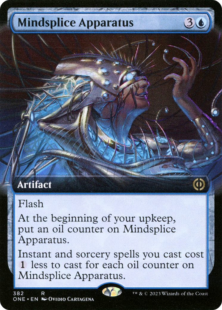 Mindsplice Apparatus (Extended Art) [Phyrexia: All Will Be One] | North Game Den
