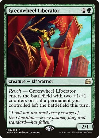 Greenwheel Liberator [Aether Revolt] | North Game Den