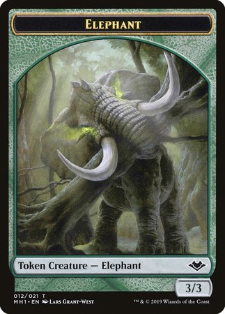 Elephant Token (012) [Modern Horizons Tokens] | North Game Den