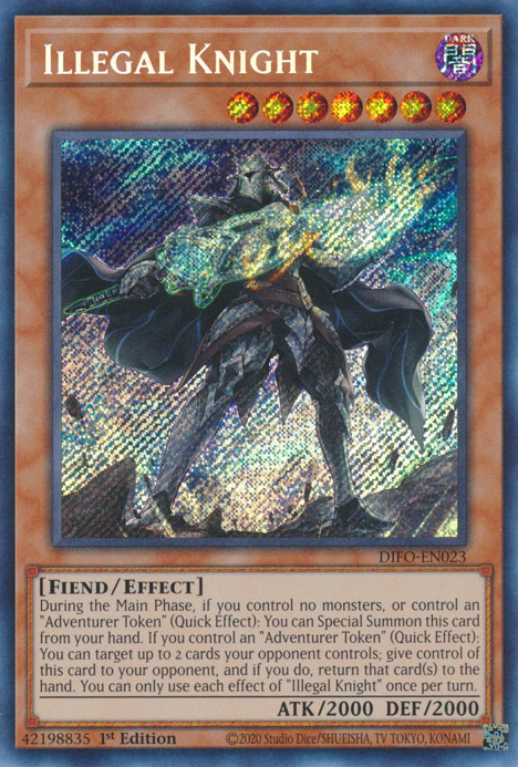 Illegal Knight [DIFO-EN023] Secret Rare | North Game Den