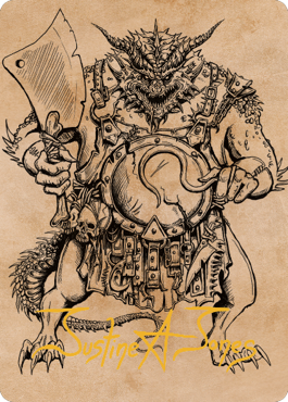 Thrakkus the Butcher Art Card (Gold-Stamped Signature) [Commander Legends: Battle for Baldur's Gate Art Series] | North Game Den