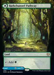 Barkchannel Pathway // Tidechannel Pathway (Borderless Alternate Art) [Kaldheim] | North Game Den