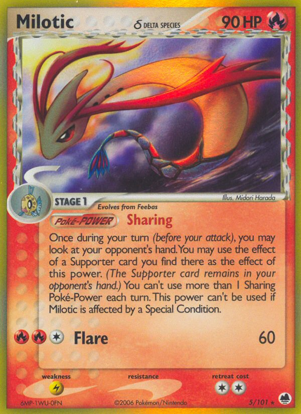 Milotic (5/101) (Delta Species) [EX: Dragon Frontiers] | North Game Den