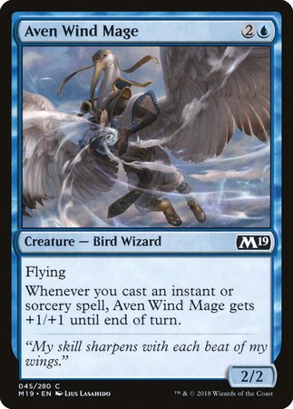 Aven Wind Mage [Core Set 2019] | North Game Den