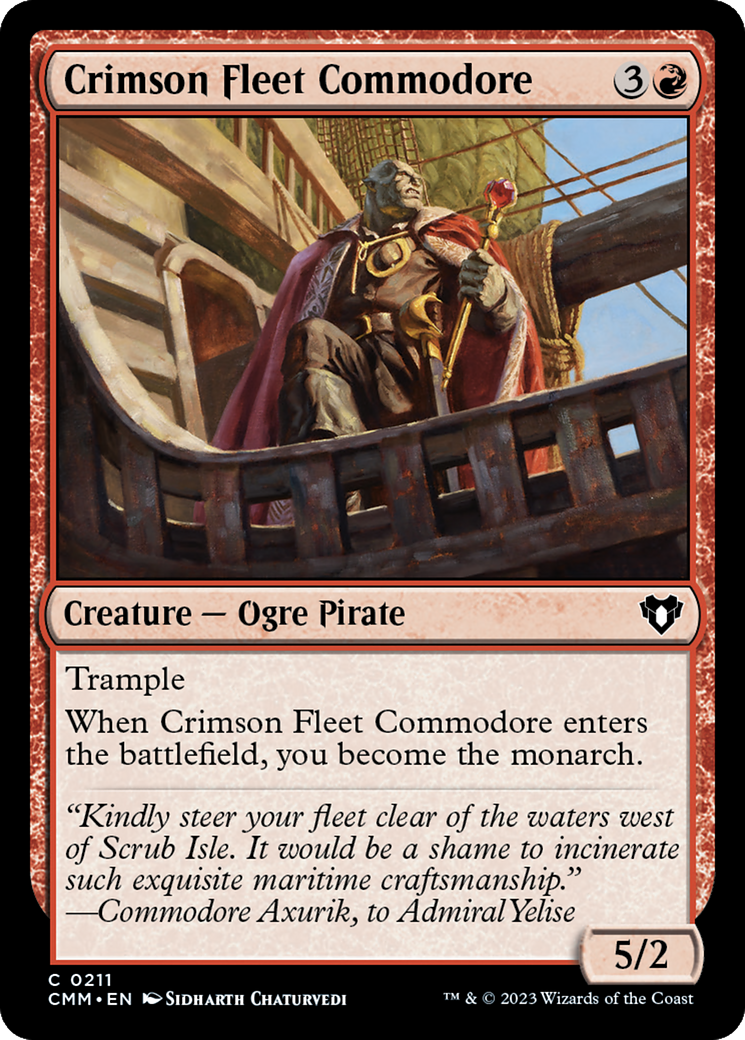 Crimson Fleet Commodore [Commander Masters] | North Game Den