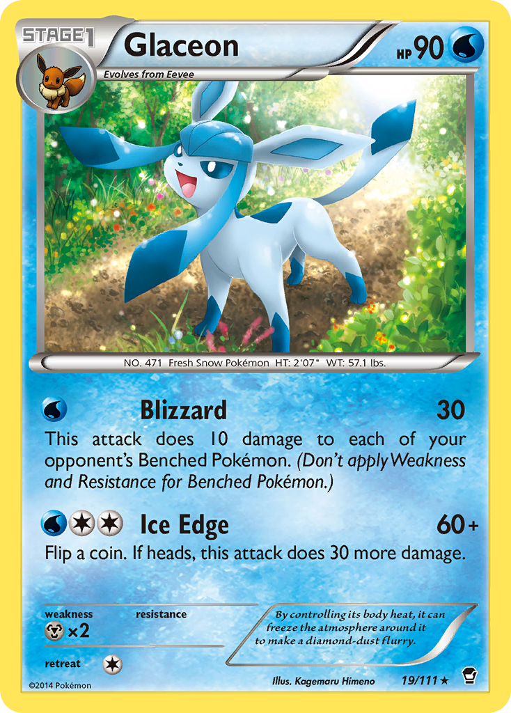 Glaceon (19/111) [XY: Furious Fists] | North Game Den