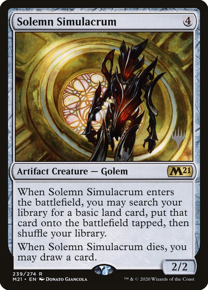 Solemn Simulacrum (Promo Pack) [Core Set 2021 Promos] | North Game Den