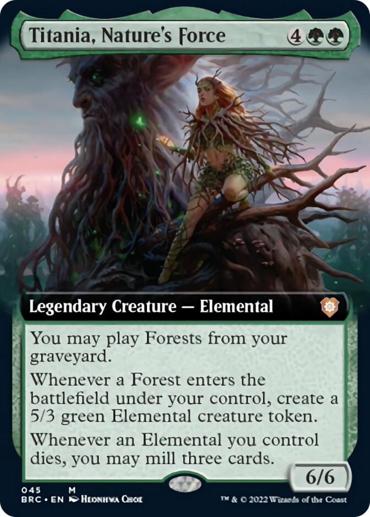 Titania, Nature's Force (Extended Art) [The Brothers' War Commander] | North Game Den