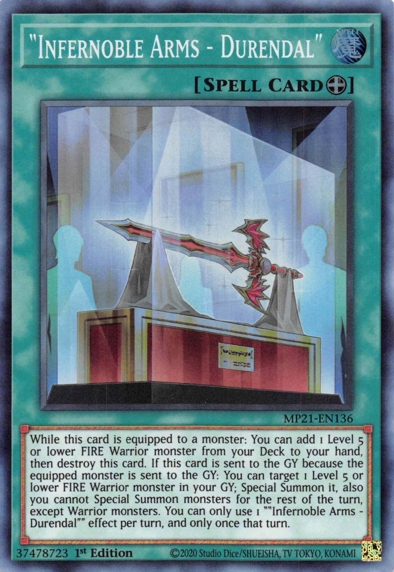 Infernoble Arms - Durendal [MP21-EN136] Super Rare | North Game Den