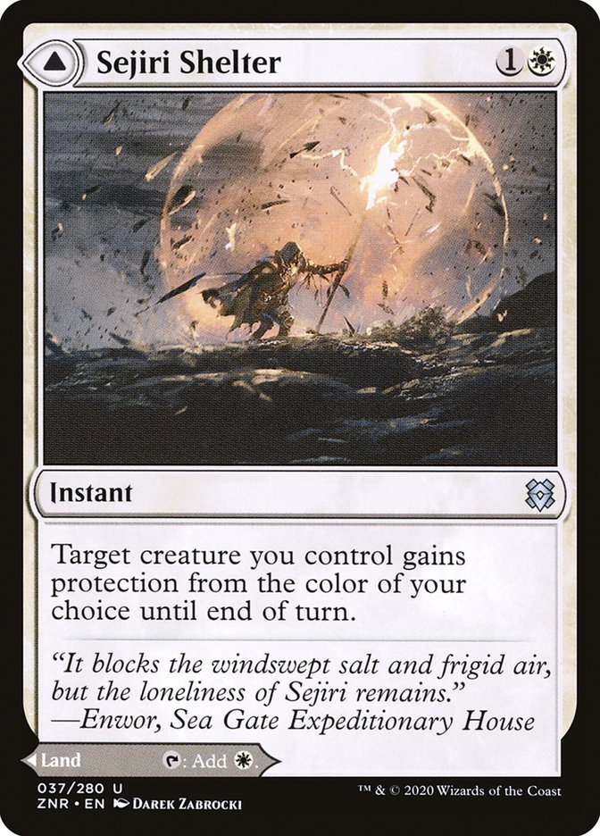 Sejiri Shelter // Sejiri Glacier [Zendikar Rising] | North Game Den