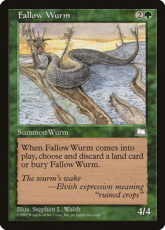 Fallow Wurm [Weatherlight] | North Game Den