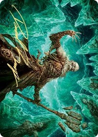 Draugr Necromancer Art Card (Gold-Stamped Signature) [Kaldheim: Art Series] | North Game Den