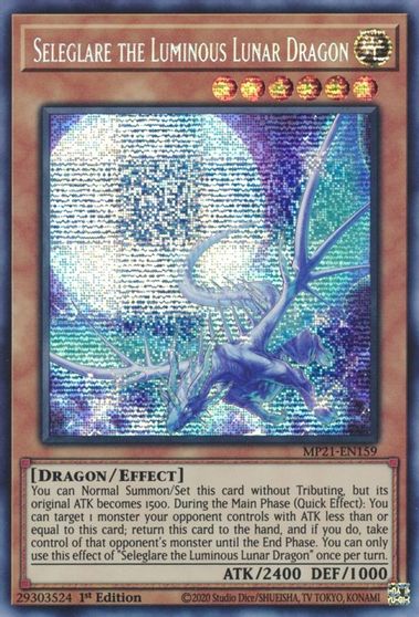 Seleglare the Luminous Lunar Dragon [MP21-EN159] Prismatic Secret Rare | North Game Den