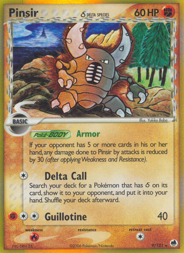 Pinsir (9/101) (Delta Species) [EX: Dragon Frontiers] | North Game Den