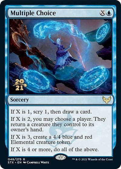 Multiple Choice [Strixhaven: School of Mages Prerelease Promos] | North Game Den