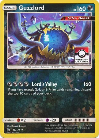 Guzzlord (80/131) (League Promo) [Sun & Moon: Forbidden Light] | North Game Den