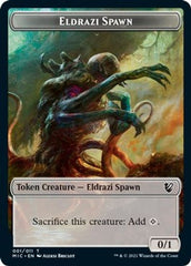 Eldrazi Spawn // Human Soldier Double-sided Token [Innistrad: Midnight Hunt Commander] | North Game Den