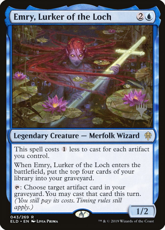 Emry, Lurker of the Loch (Promo Pack) [Throne of Eldraine Promos] | North Game Den