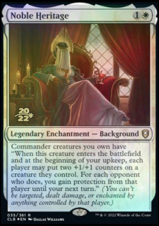 Noble Heritage [Commander Legends: Battle for Baldur's Gate Prerelease Promos] | North Game Den
