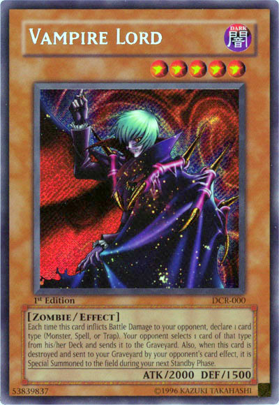 Vampire Lord [DCR-000] Secret Rare | North Game Den