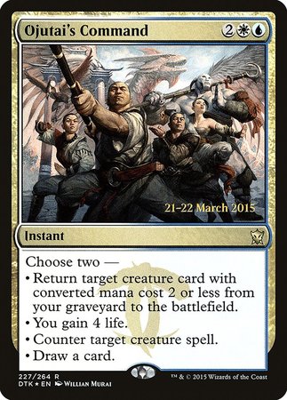 Ojutai's Command [Dragons of Tarkir Promos] | North Game Den